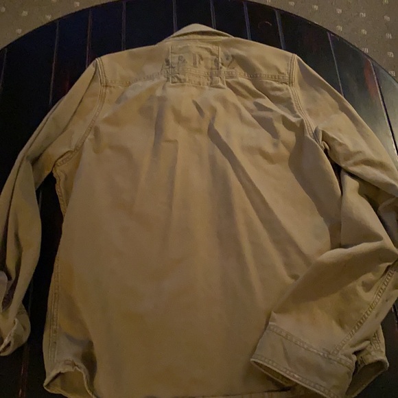Abercrombie & Fitch Olive Green Shirt Jacket - Picture 5 of 6